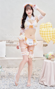 ★Amazon★たっぷりフリルとリボンがかわいいチェックビキニ